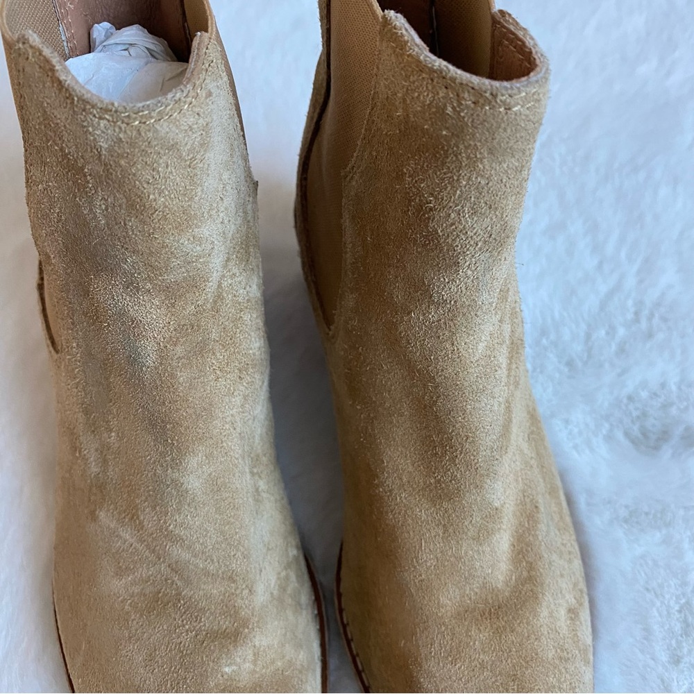 Madewell The Watkin Tan Suede Ankle Boots | 6 - Picture 7 of 12